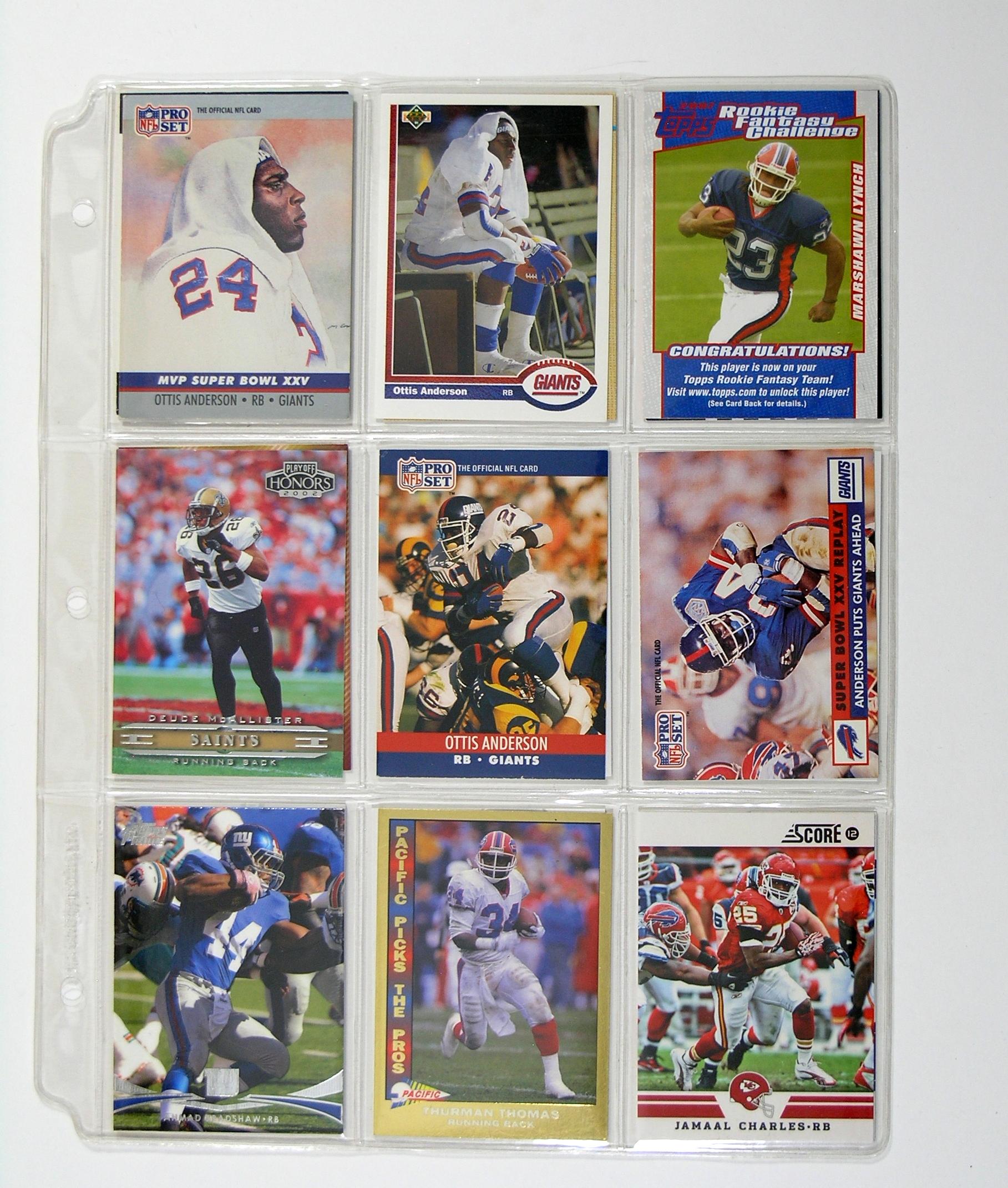 (89) Misc. Running Back Football Cards