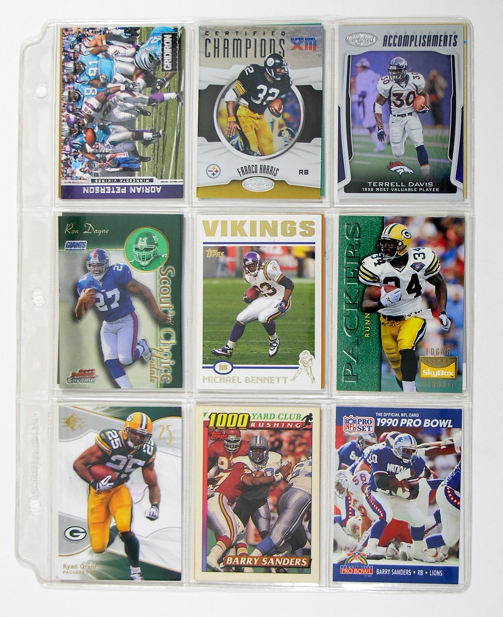 (89) Misc. Running Back Football Cards