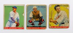 (9) 1930s Baseball Cards