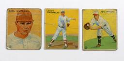 (9) 1930s Baseball Cards