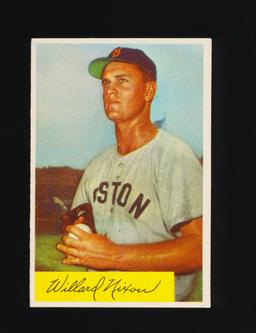 1956 Bowman Baseball Card #114 Willard Nixon Boston Red Sox