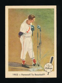 1960 Fleer "Ted Williams Baseballs Greatest Baseball Card #45 "1952-Farewel