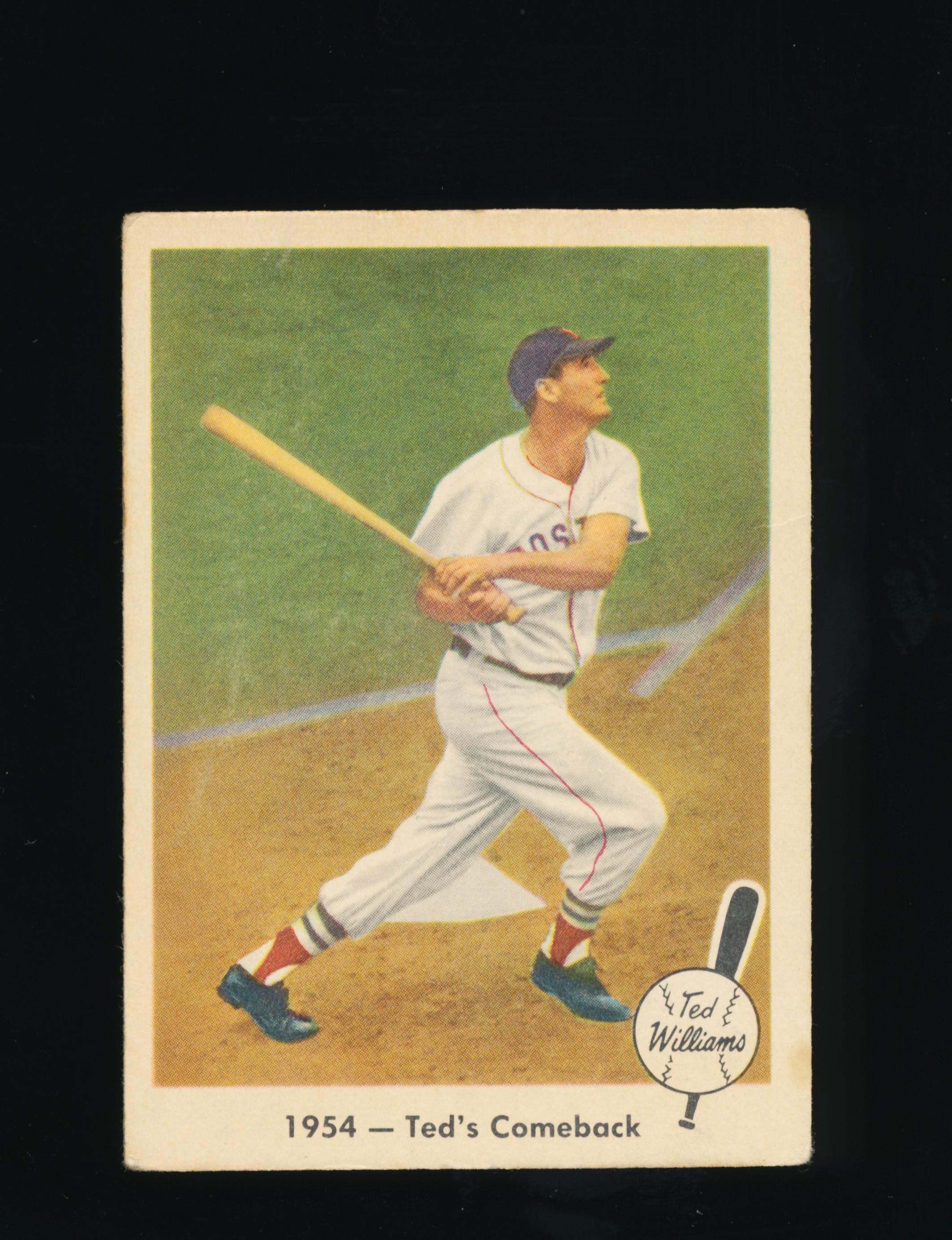 1960 Fleer "Ted Williams Baseballs Greatest Baseball Card #52 "1954-Teds Co