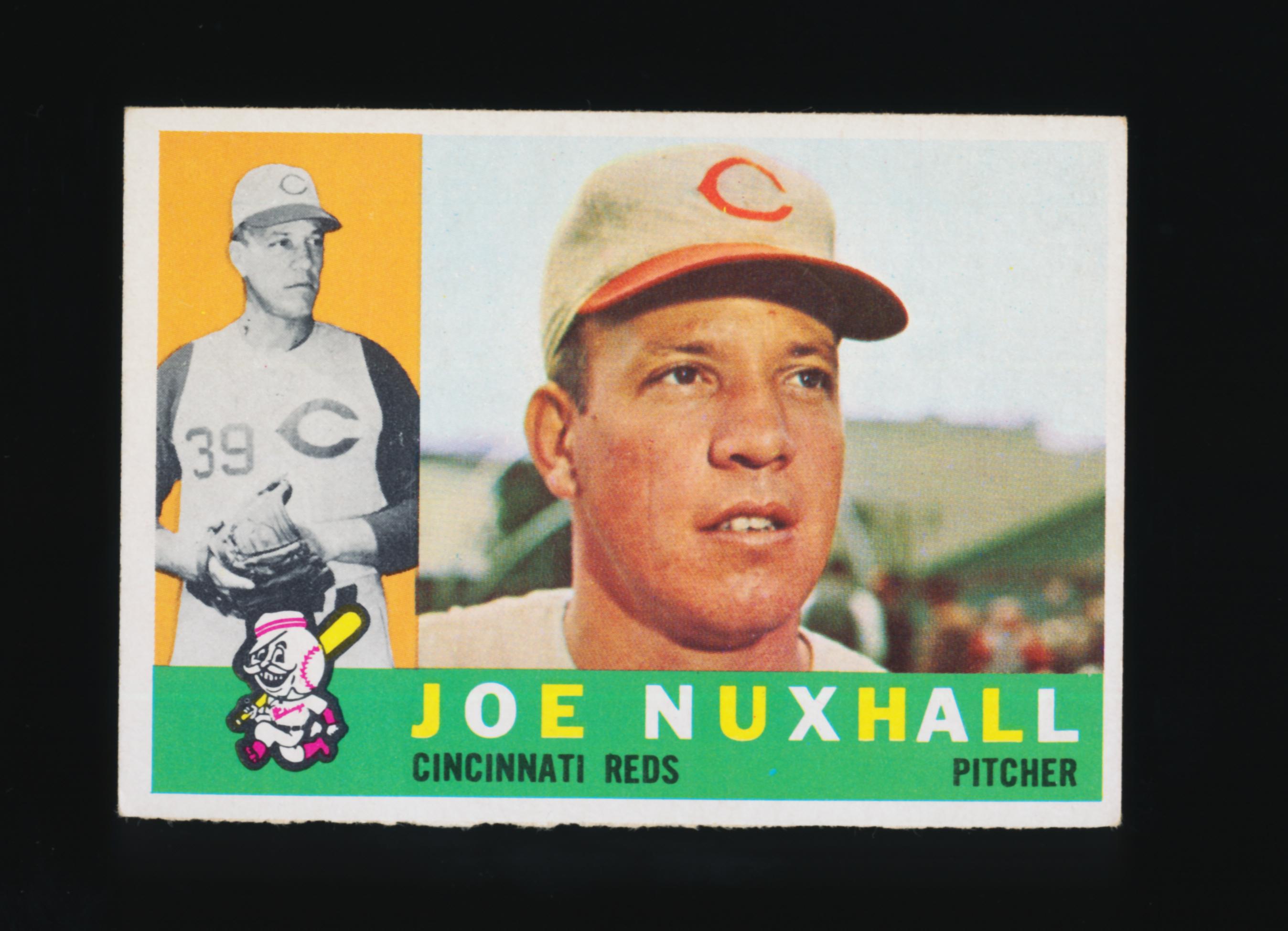 1960 Topps Baseball Card #282 Joe Nuxhall Cincinnati Reds