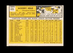 1963 Topps Baseball Card #435 Woody Held Cleveland Indians