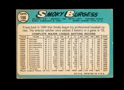 1965 Topps Baseball Card #198 Smokey Burgess Chicago White Sox