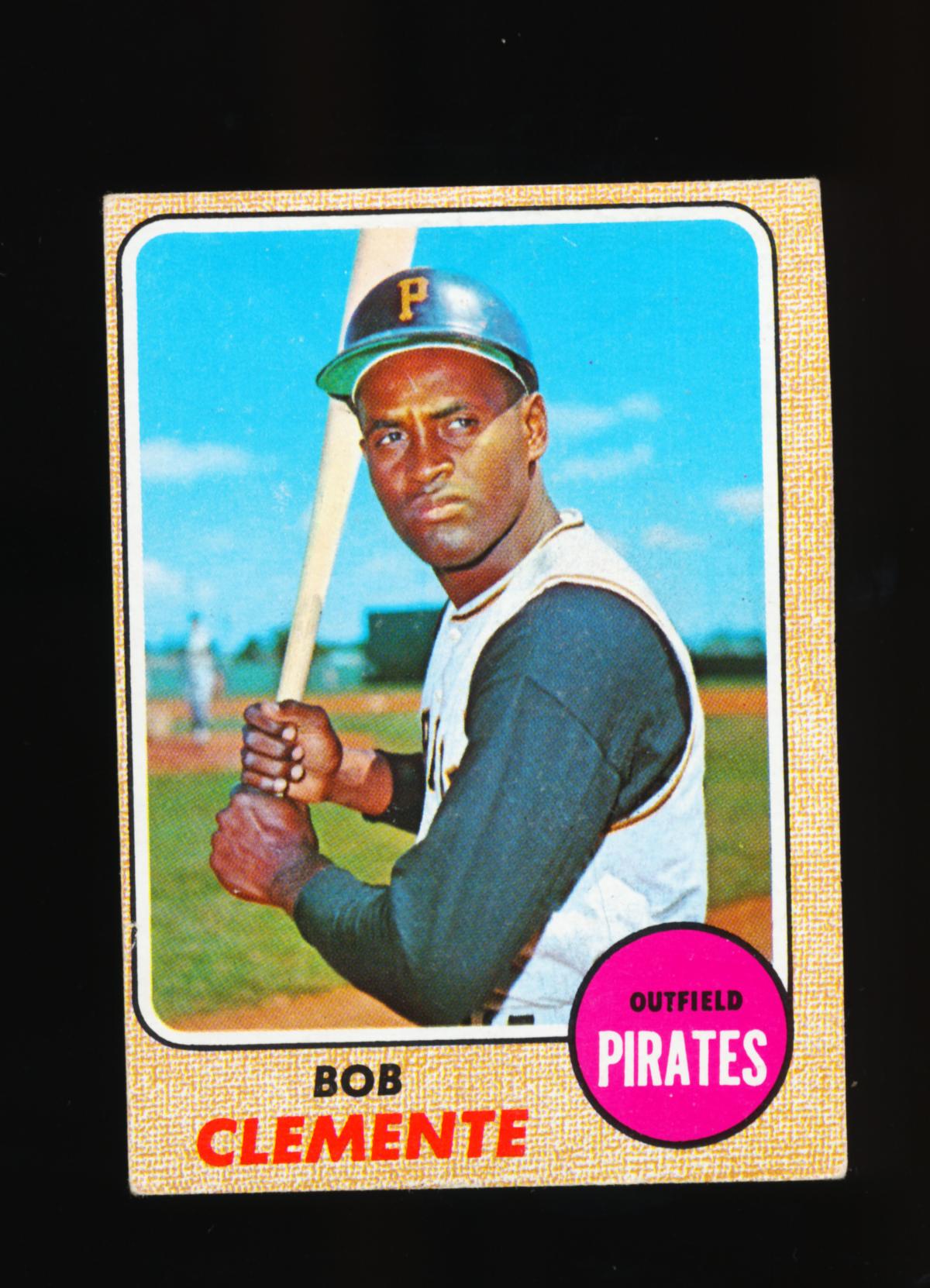 1968 Topps Baseball Card #150 Hall of Famer Bob Clemente Pittsburgh Pirates