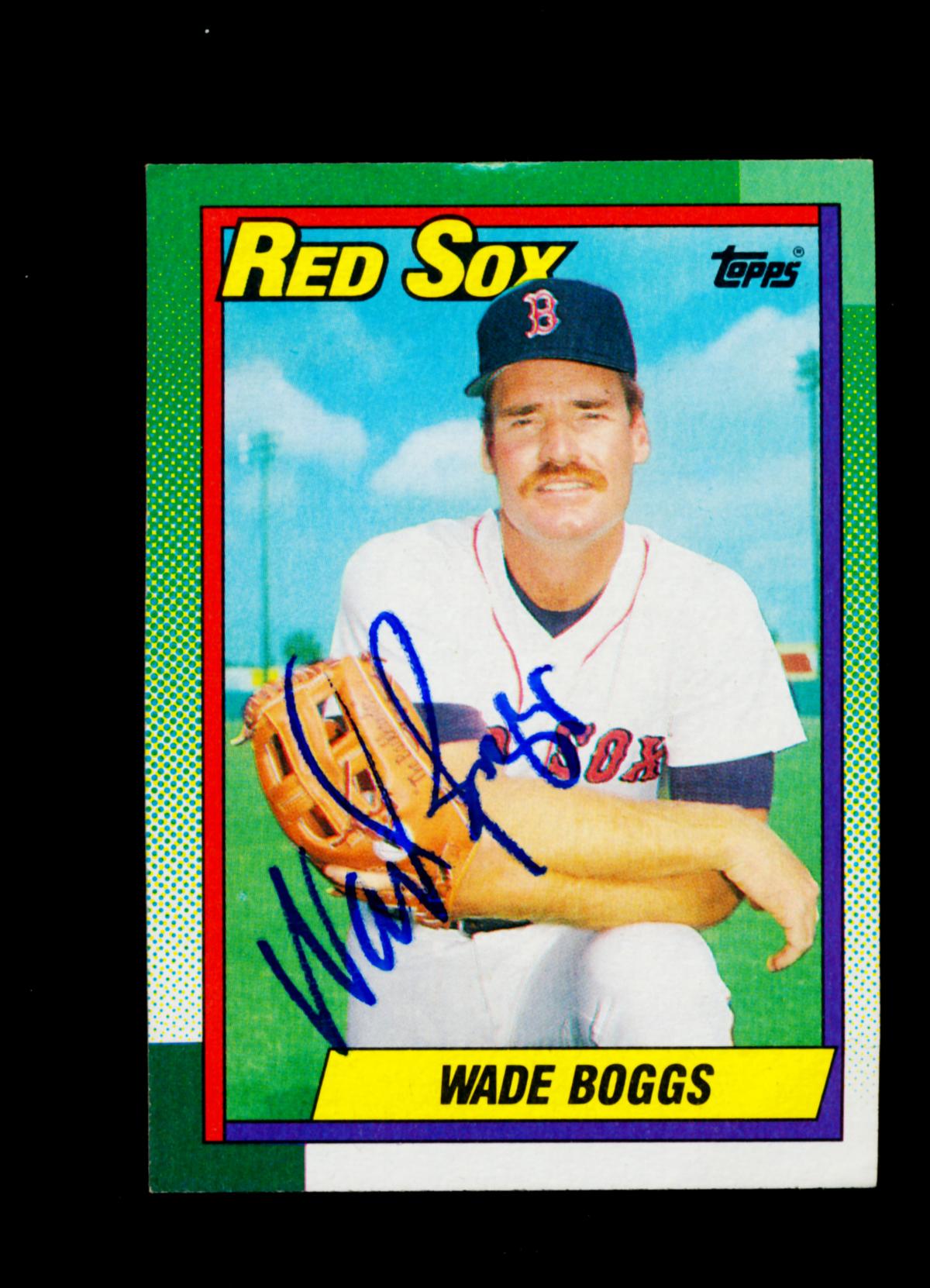 1990 Topps bseball Card #760 Hall of Famer Wade Boggs Boston Red Sox