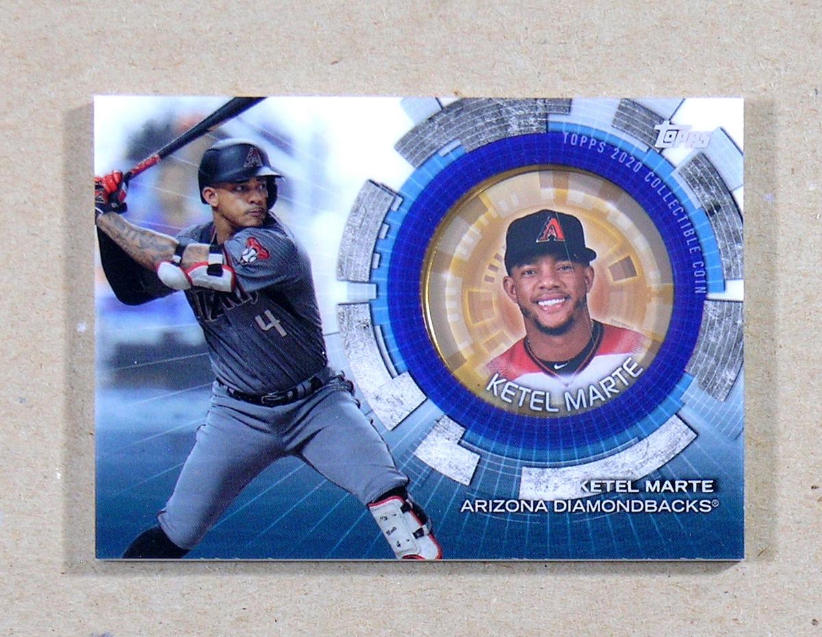 2020 Topps Commemorative Coin Card #TBC-KM Ketel Marte Arizona Diamondbacks