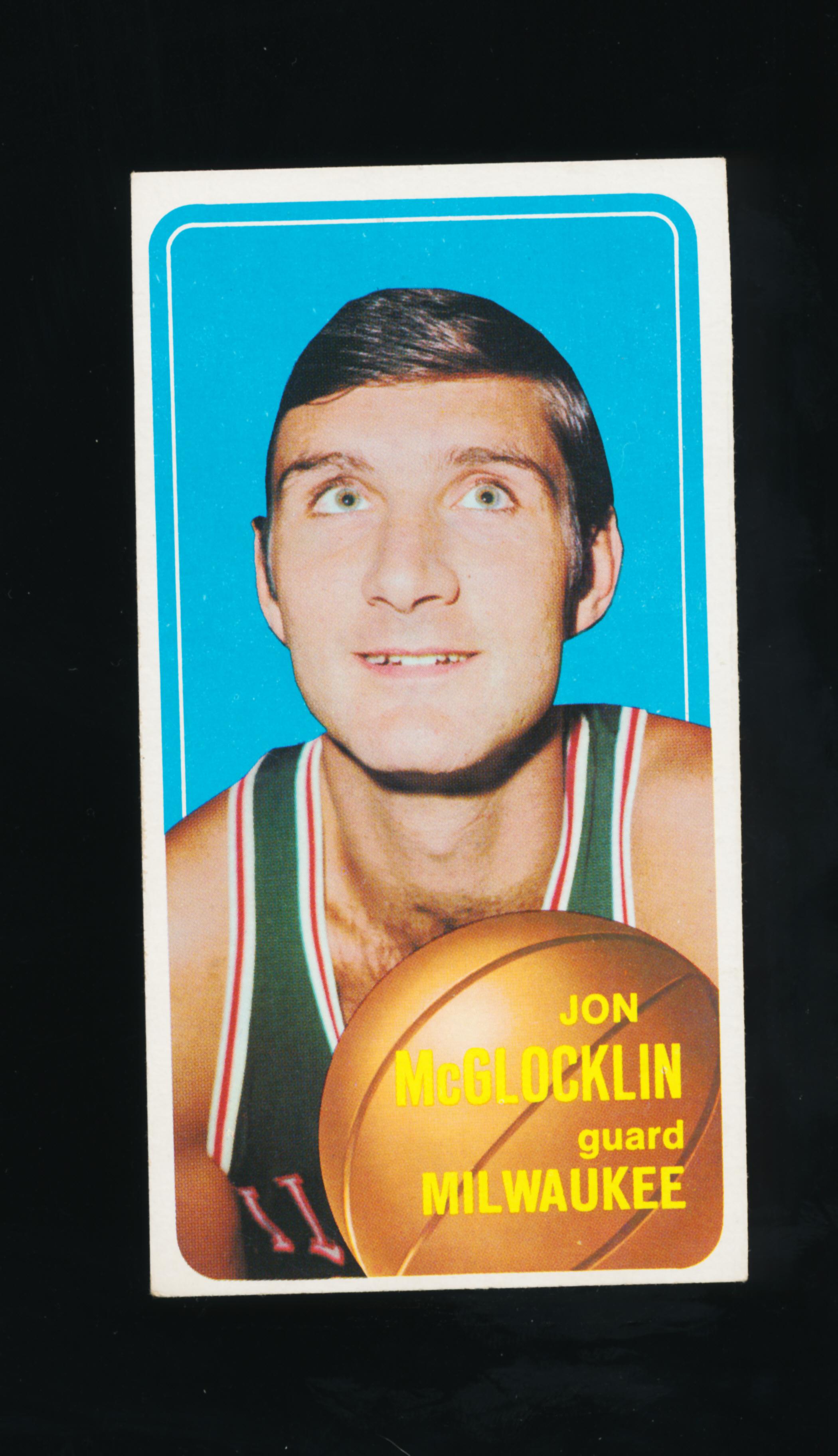 1970-71 Topps Basketball Card #139 Jon McGlocklin Milwaukee Bucks
