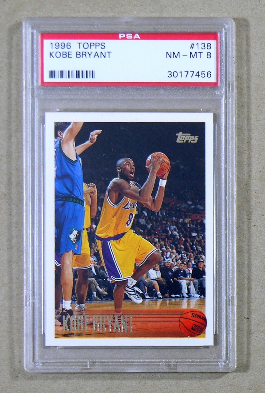 1996 Topps ROOKIE Basketball Card #138 Rookie Kobe Bryant Los  Angeles Lake