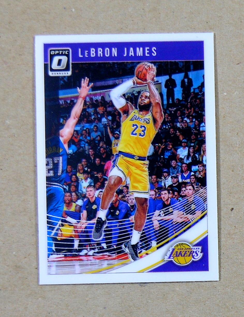 2018-19 Panini Donruss Optic Basketball Card #94 LeBron James Los Angeles L