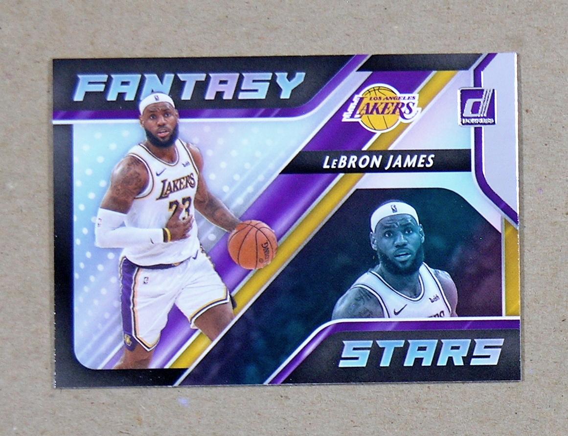 2020-21 Panini Donruss "Fantasy Stars" Basketball Card #1 LeBron James Los