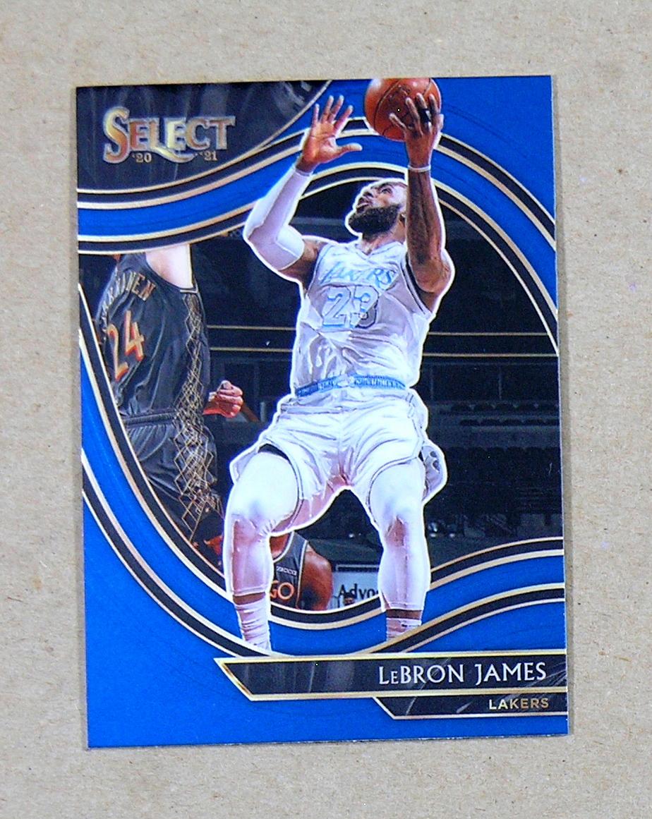 2020-21 Panini Select Basketball Card #223 LeBron James Los Angeles Lakers