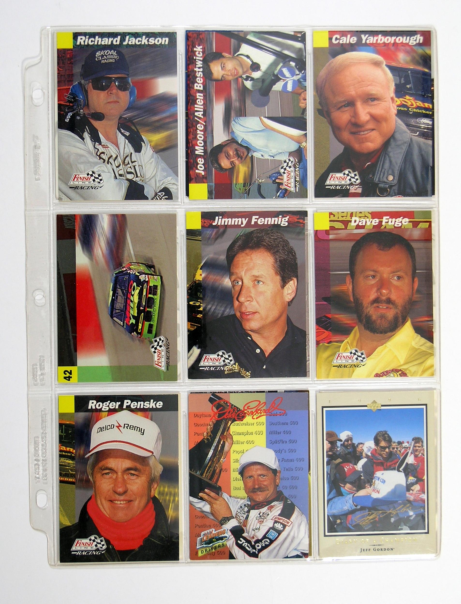 (54) NASCAR & Indy Racing Sports Cards