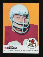 1969 Topps Football Card #87 Don Brumm St Louis Cardinals