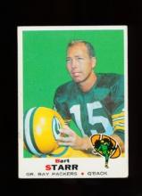 1969 Topps Football Card #215 Hall of Famer Bart Starr Green Bay Packers