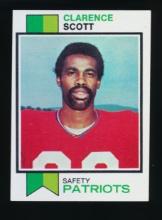 1973 Topps Football Card #221 Clarence Scott New England Patriots