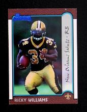 1999 Bowman ROOKIE Football Card #182 Rookie Ricky Williams New Orleans Sai