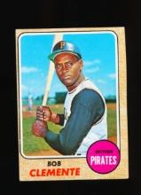 1968 Topps Baseball Card #150 Hall of Famer Bob Clemente Pittsburgh Pirates