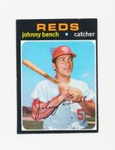 1971 Topps Baseball Card #250 Hall of Famer Johnny Bench Cincinnati Reds