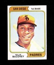 1974 Topps Baseball Card #250 Hall of Famer Willie McCovey San Diego Padres