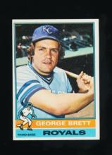 1976 Topps Baseball Card #19 Hall of Famer George Brett Kansas City Royals