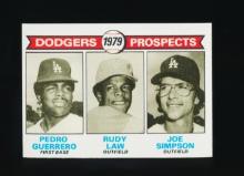 1979 Topps ROOKIE Baseball Card #719 Rookie Pedro Guerrero Los Angeles Dodg