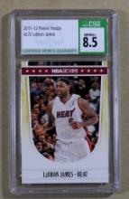 2011-12 Panini Hoops Basketball Card #272 LeBron James Miami Heat. Graded C