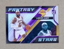 2020-21 Panini Donruss "Fantasy Stars" Basketball Card #1 LeBron James Los