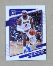 2021-22 Panini Donruss Optic Basketball Card #41 LeBron James Los Angeles L