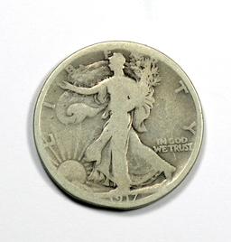 1917 Walking Liberty Silver Half Dollar