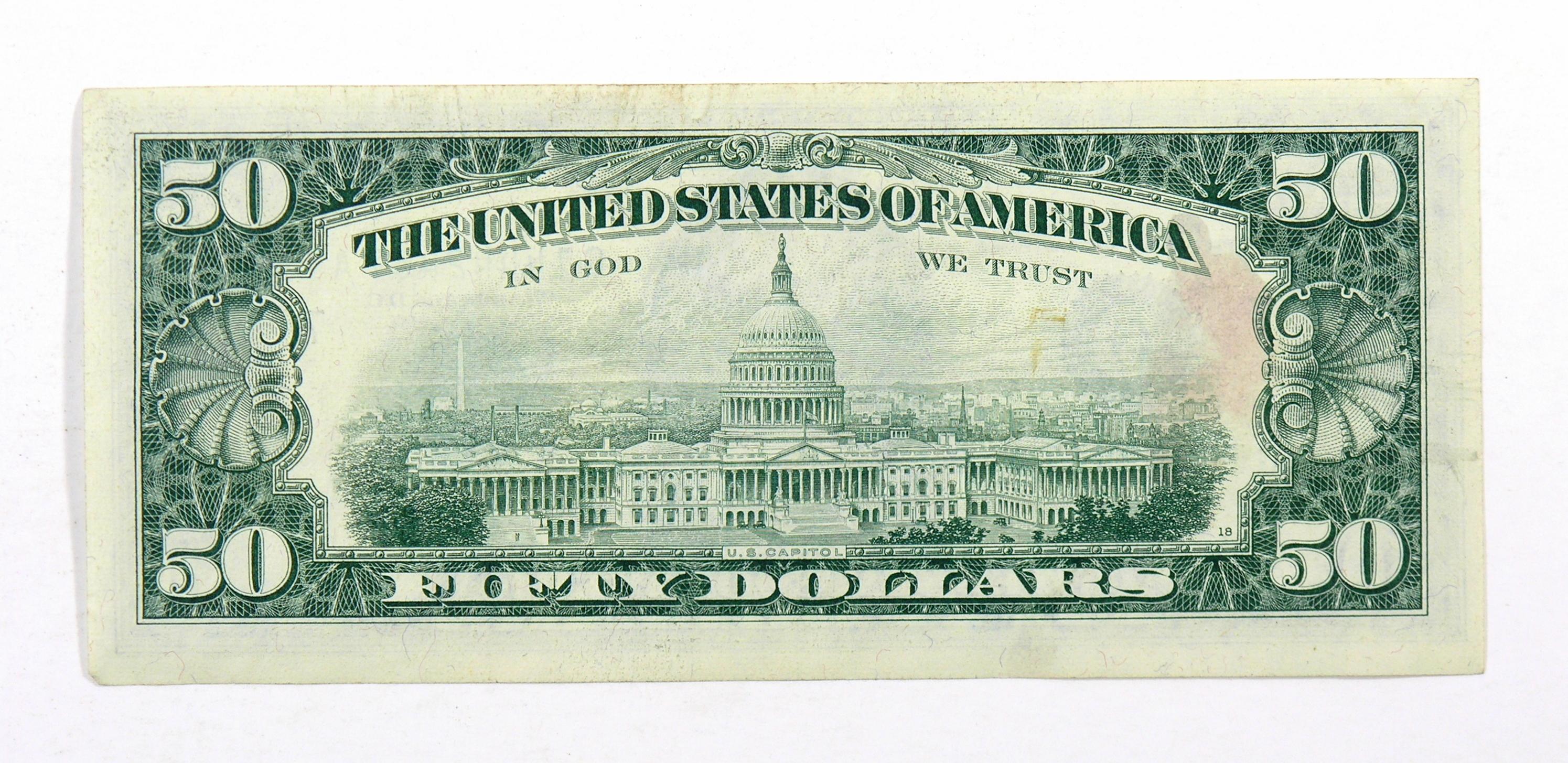 1969 $50 Federal United States Reserve Note