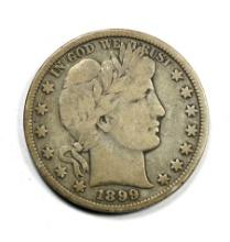 1899 Barber Silver Half Dollar