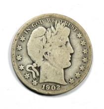 1902-O Barber Silver Half Dollar