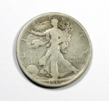 1918 Walking Liberty Silver Half Dollar