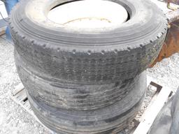 (3) 22.5 TRUCK TIRES