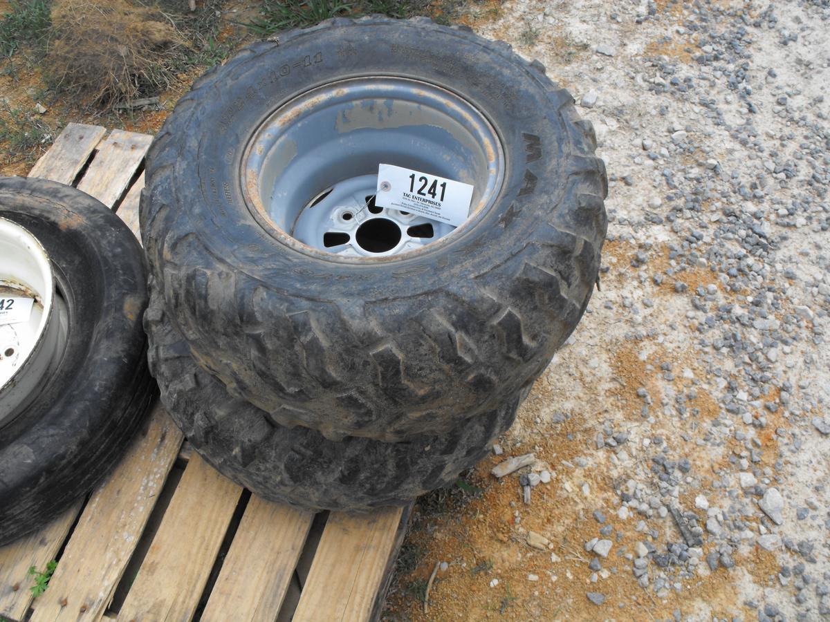 (2) ATV TIRES/WHEELS