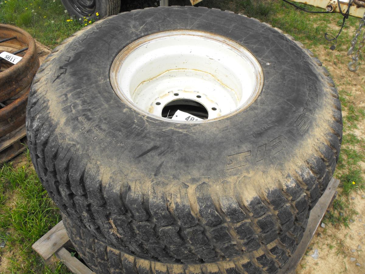 (2) 13.6 X 16 TURF TIRES