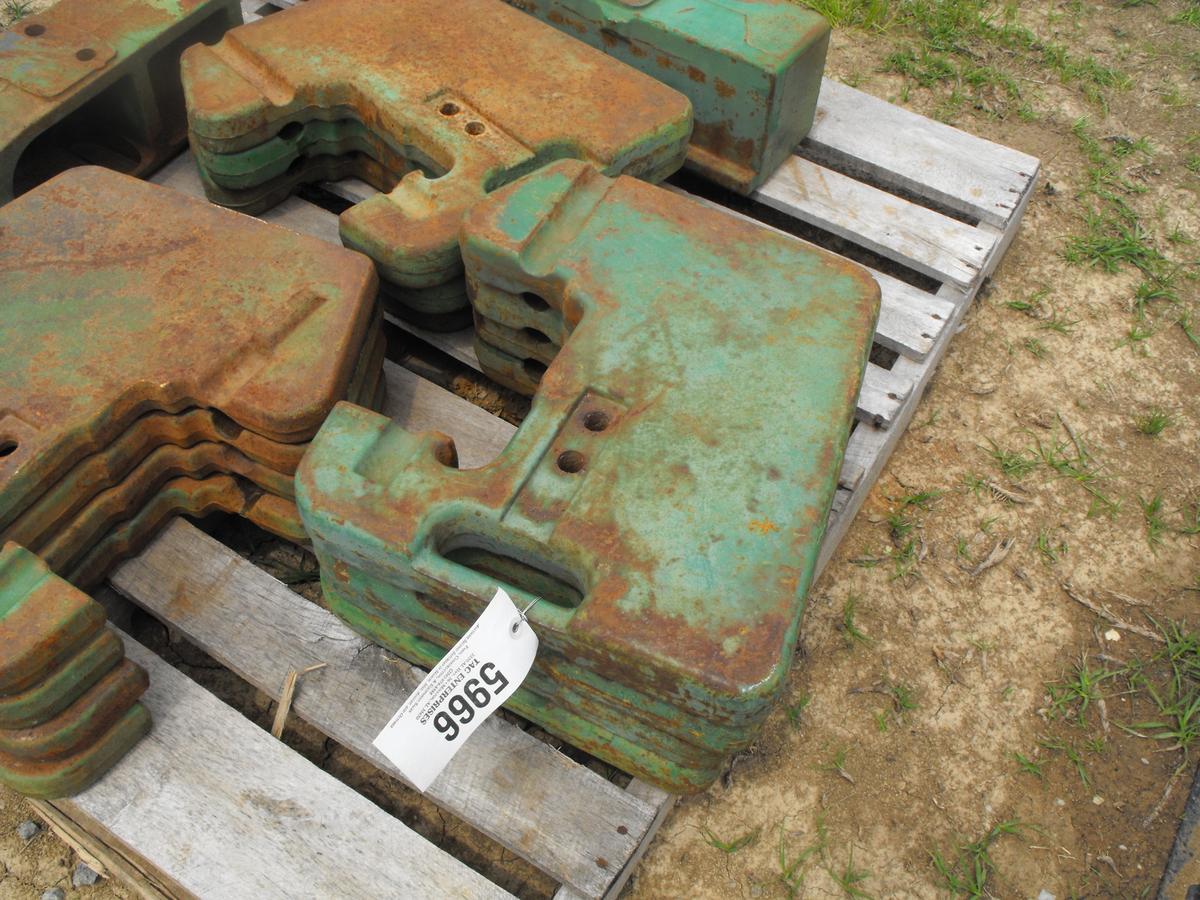 (7) JOHN DEERE SUITCASE WEIGHTS