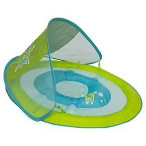 Baby Spring Float Sun Canopy - Green Fish