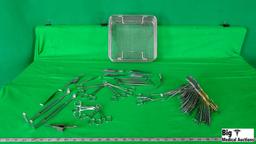 Jarit, Mueller, Codman, Aesculap General Plastic Set Including Baby Towell Clips, Babcocks, Mosquito