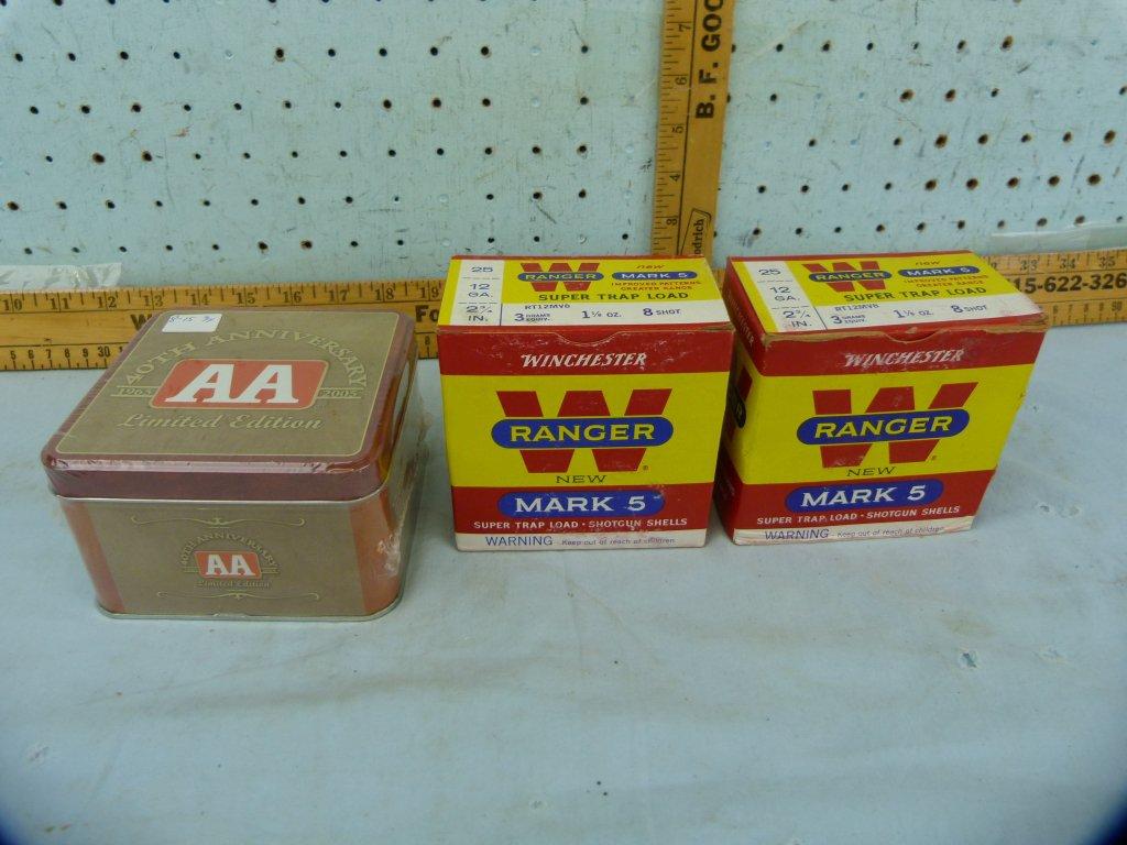 Ammo: 3 boxes/25 Winchester 12 ga, 3x$