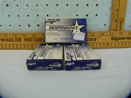 Ammo: 3 boxes/20 Independence AR 5.56, 55 fr FMJ, 3x$