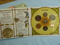 8 items: coins & coin sets of Great Britain