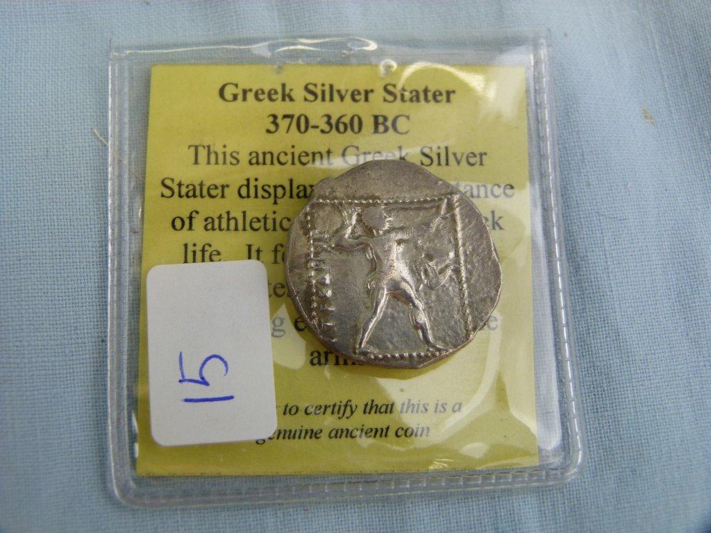 Ancient Greek Silver Stater, 370-360 BC, Aspendus Pamphylia