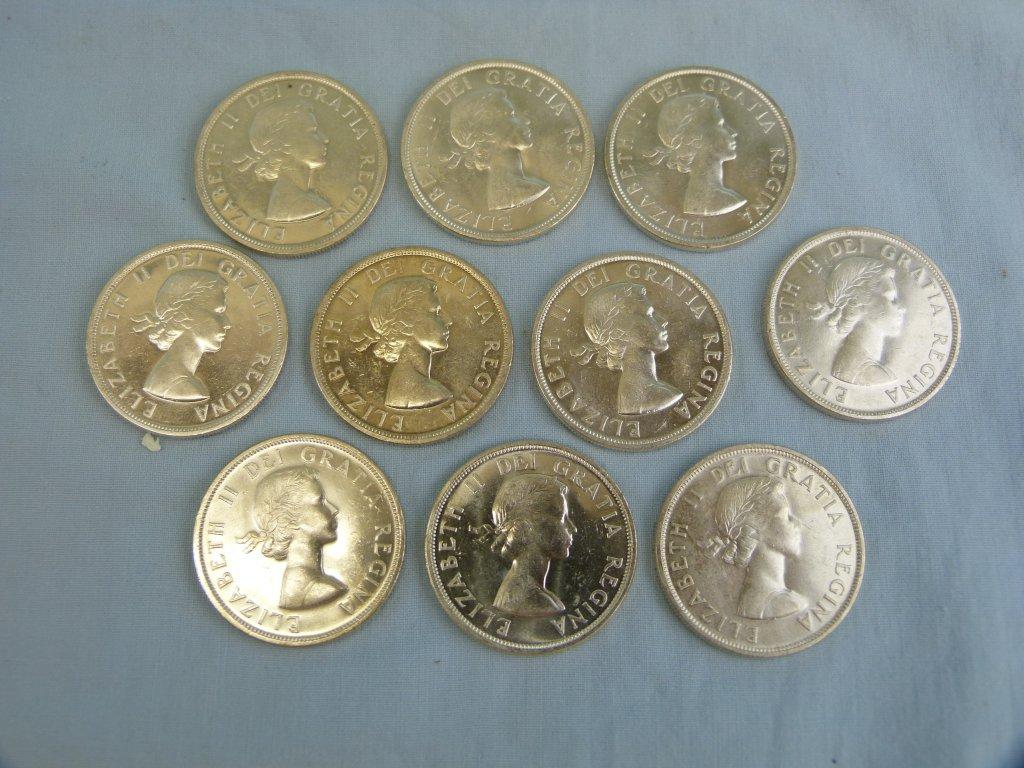10 Canadian Dollars, 1858-1958