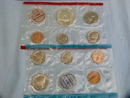 6 US Mint sets: 1965, 1967, 1968, 1969, 1970, & 1970 High 7