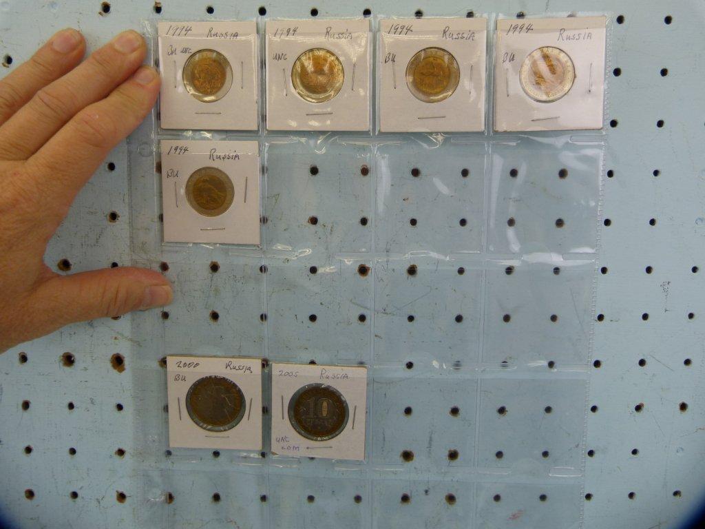 201 Russia coins, almost all modern, (8) before 1917