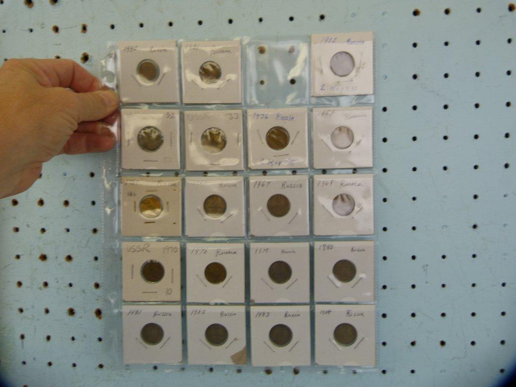 201 Russia coins, almost all modern, (8) before 1917